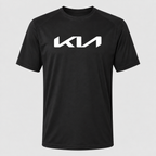 Kia polyester T-shirt — Black — original logo