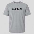 Kia polyester T-shirt — Grey — original logo