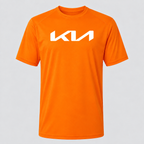 Kia polyester T-shirt — Orange — original logo
