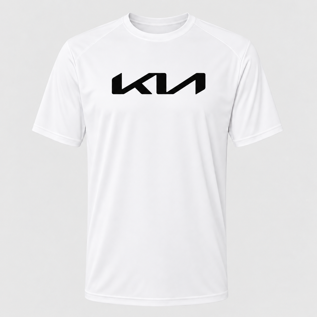 Kia polyester T-shirt — White — original logo