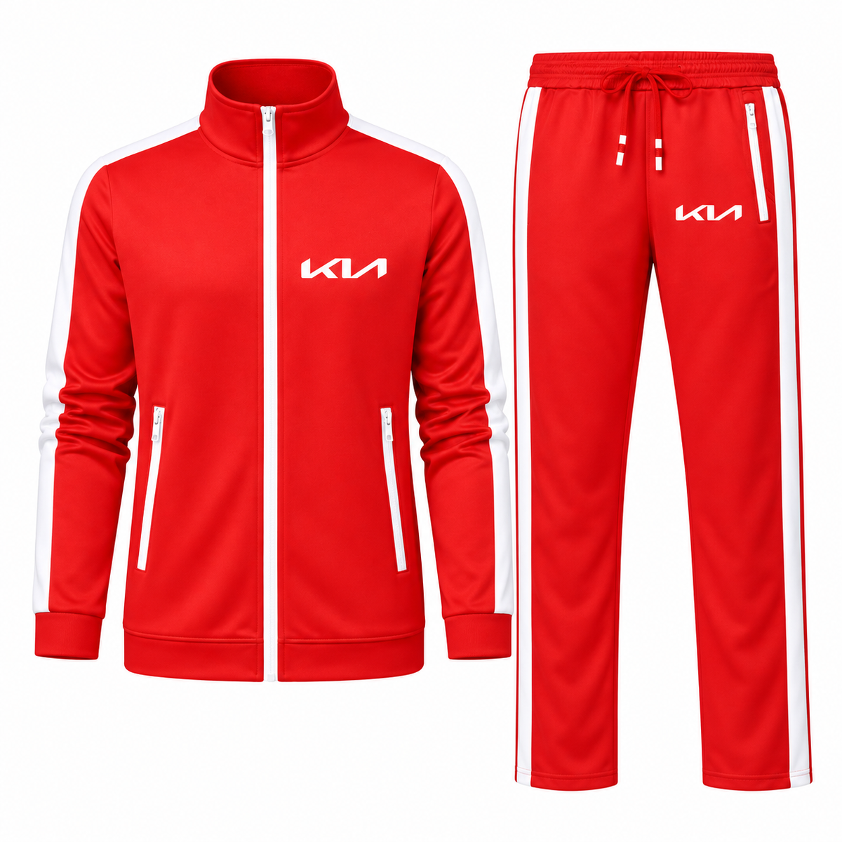 Men's Kia Car Dri-Fit TrackSuit | Color: Red | Image 1