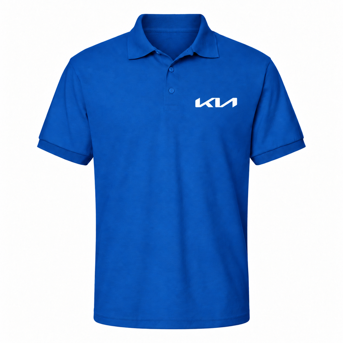 Men's Kia Dry Blend Polo — Royal Blue — clean front main