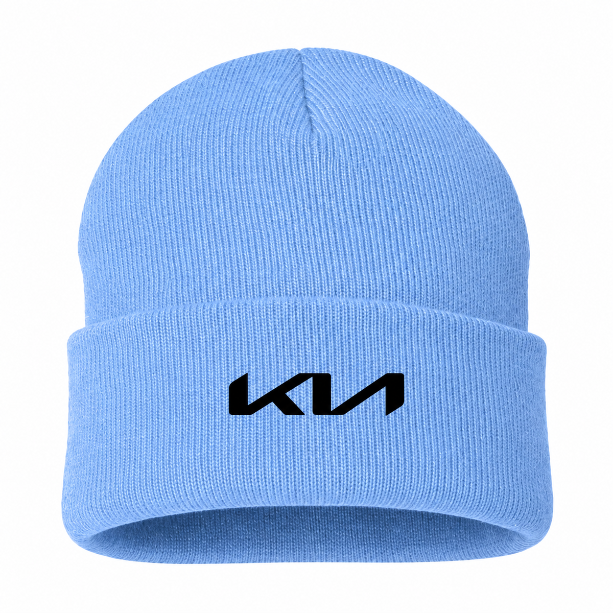 Men's Kia Beanie Hat — Sky Blue — clean front main