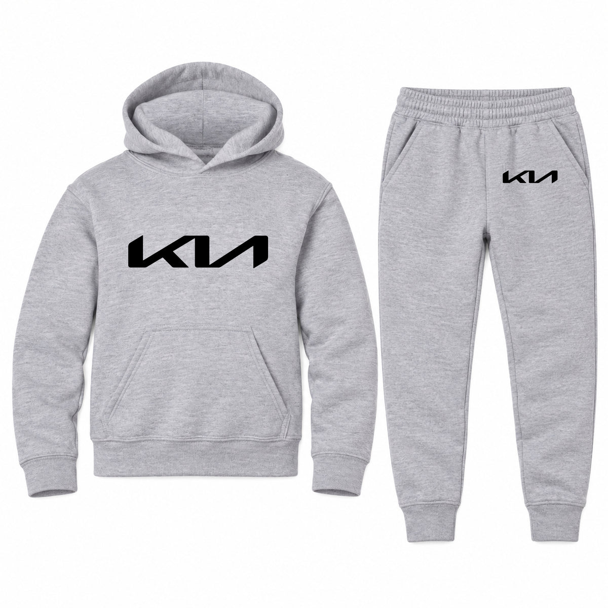 Kia youth hoodie jogger set, Sports Grey, Youth Large ages 10–12