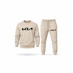 Men's Kia Sweatshirt Joggers Set | Color: Tan | Main