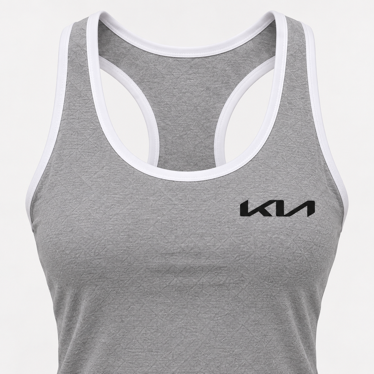 Kia women's tanktop and shorts set Tank detail | Color: Grey |
