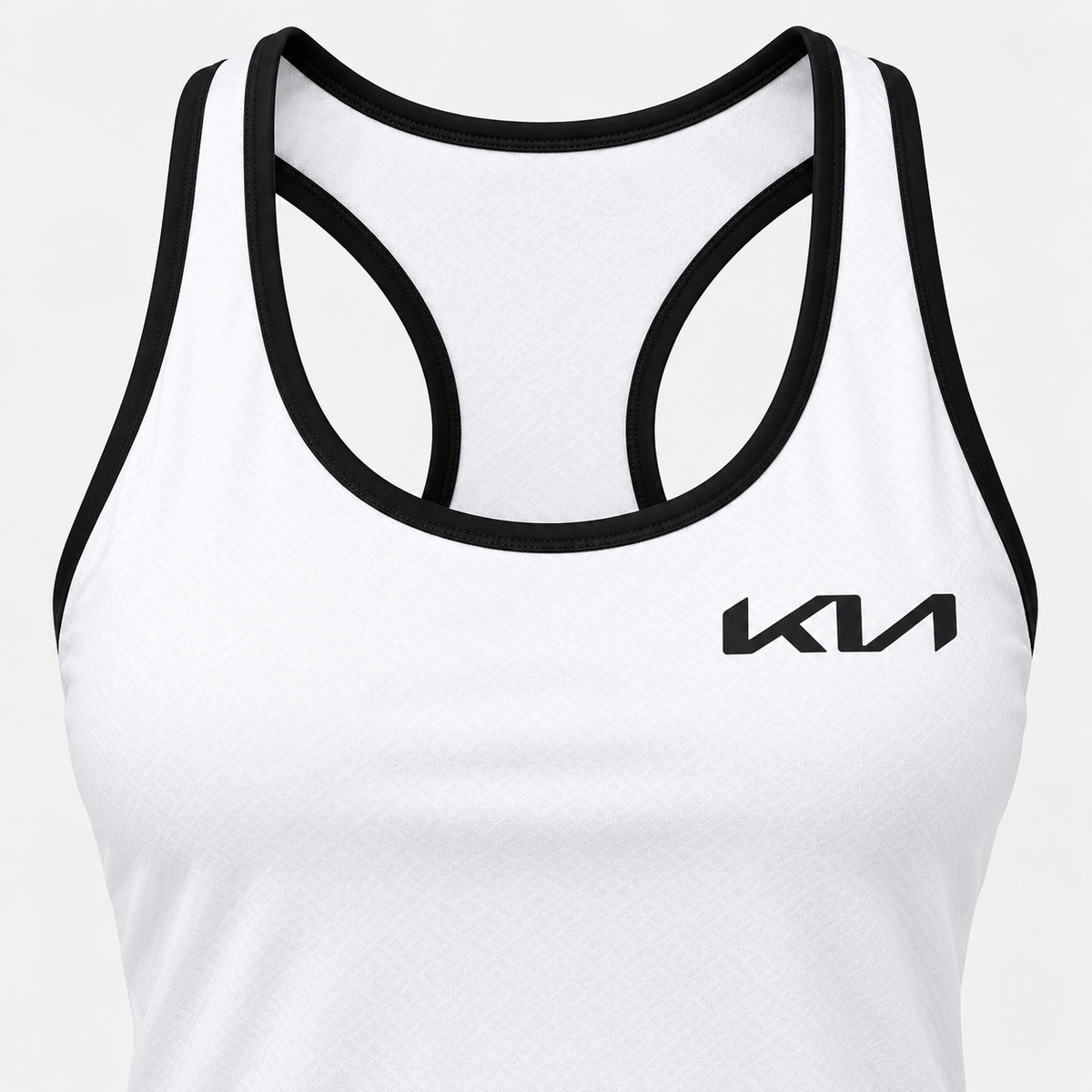 Kia women's tanktop and shorts set Tank detail | Color: White |