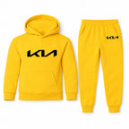 Kia youth hoodie jogger set, Yellow, Youth Large ages 10–12