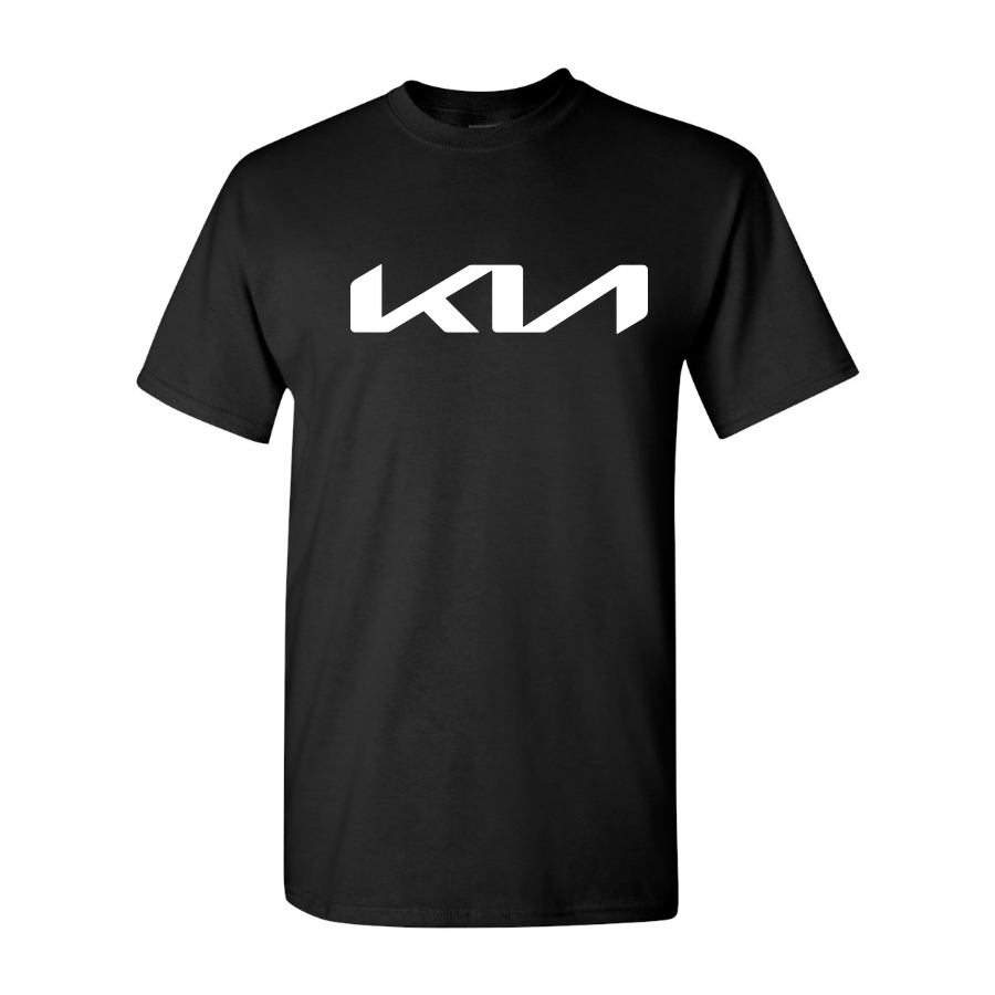Youth Kids Kia Car Cotton T-Shirt | Color: Black | Main