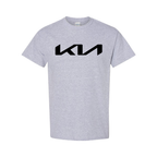 Youth Kids Kia Car Cotton T-Shirt | Color: Grey | Main