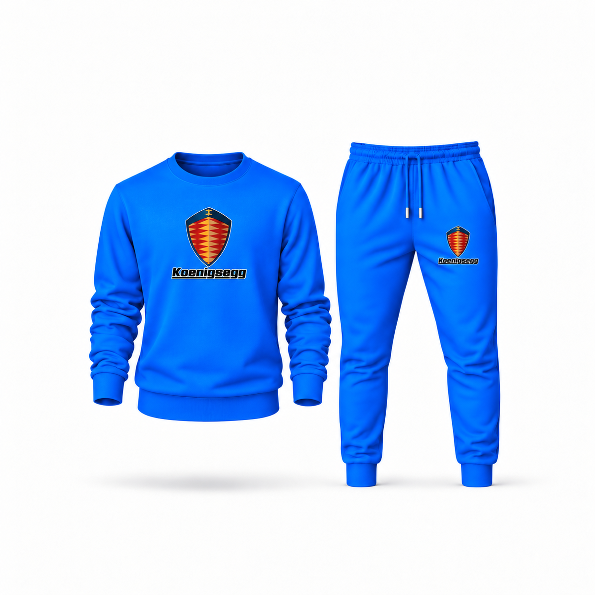 Men's Koenigsegg Sweatshirt Joggers Set | Color: Azure | Main