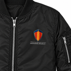 Koenigsegg bomber jacket | Black | Print detail