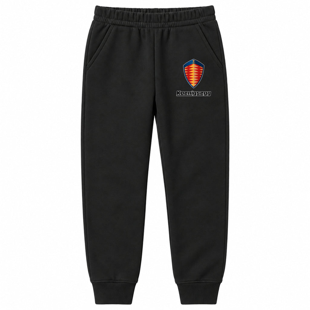 Koenigsegg youth jogger sweatpants in Black, Youth Large ages 10–12