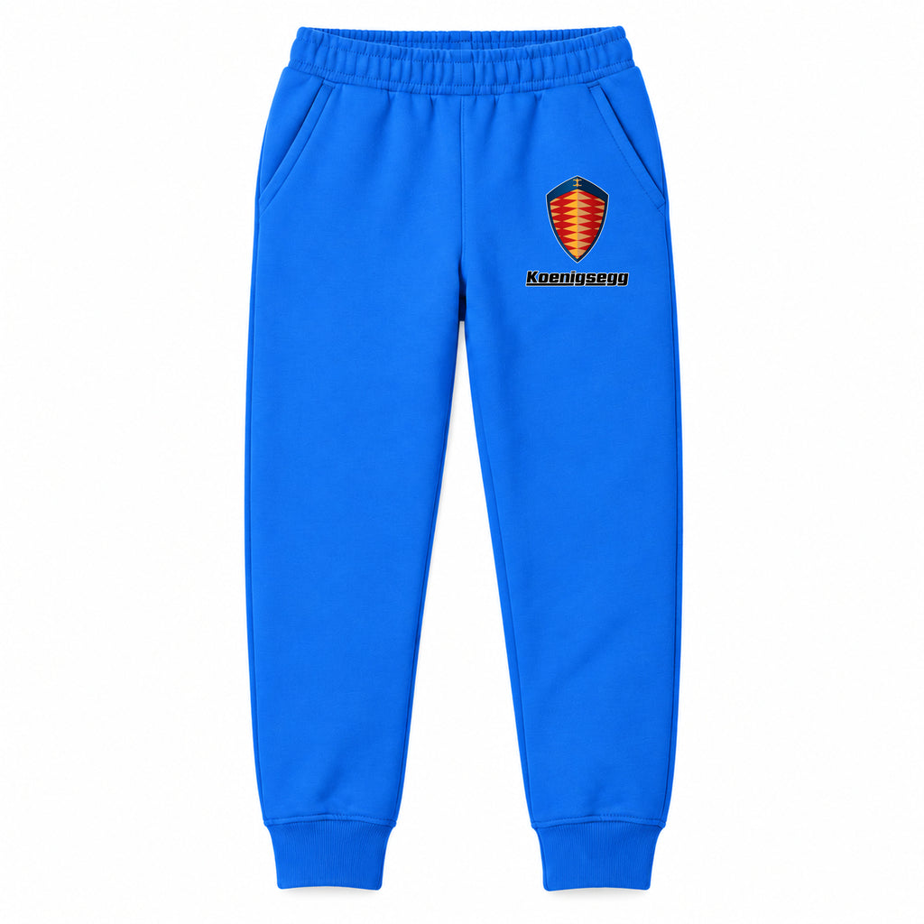 Koenigsegg youth jogger sweatpants in Blue, Youth Large ages 10–12