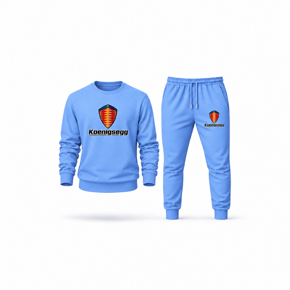 Men's Koenigsegg Sweatshirt Joggers Set | Color: Carolina Blue | Main