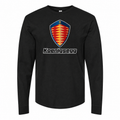 Men's Koenigsegg cotton long sleeve T-shirt Black front