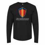 Men's Koenigsegg cotton long sleeve T-shirt Black front