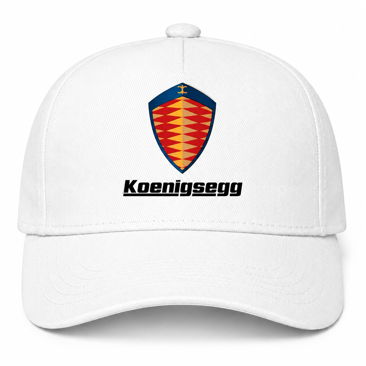 Koenigsegg White Dad Hat front main
