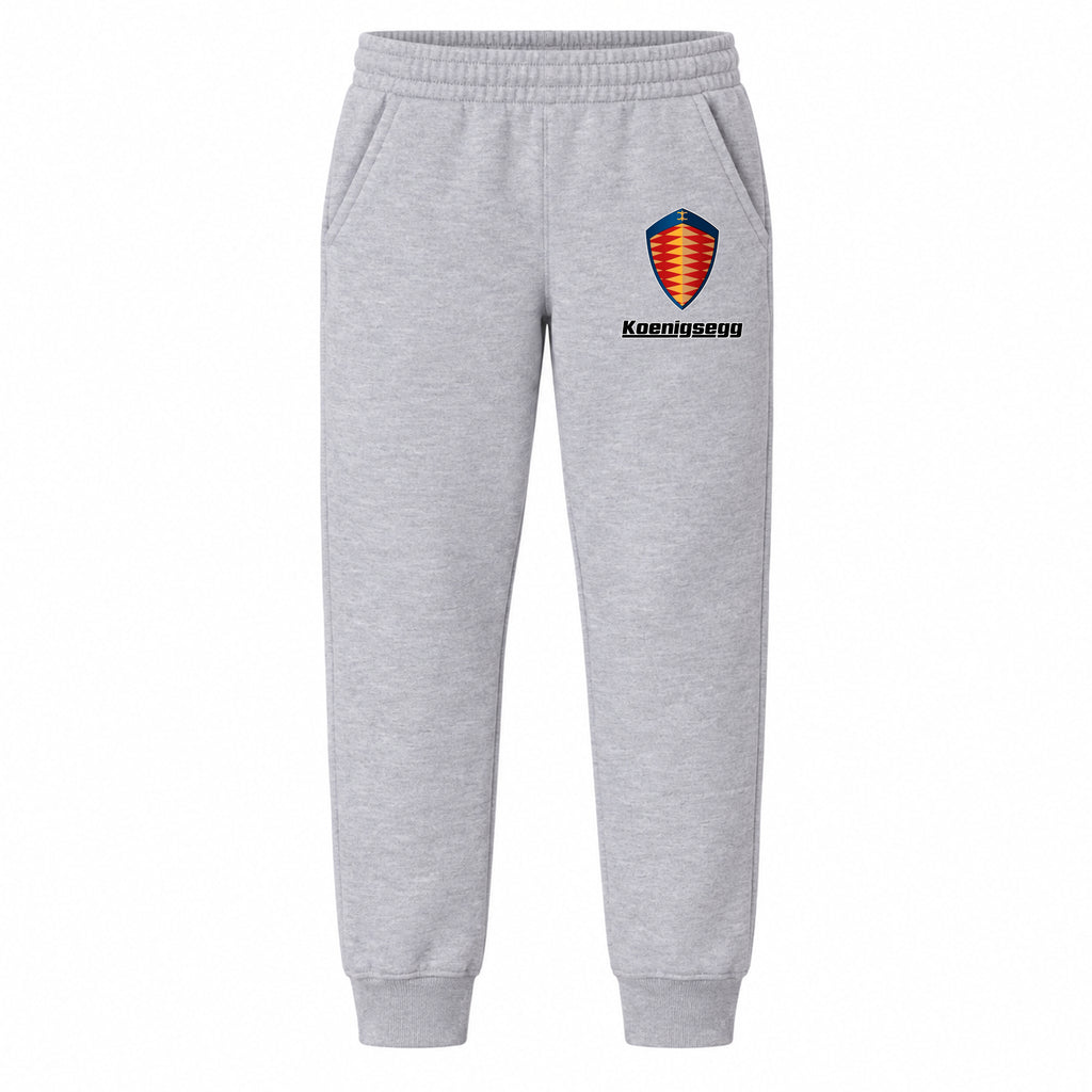 Koenigsegg youth jogger sweatpants in Grey, Youth Large ages 10–12