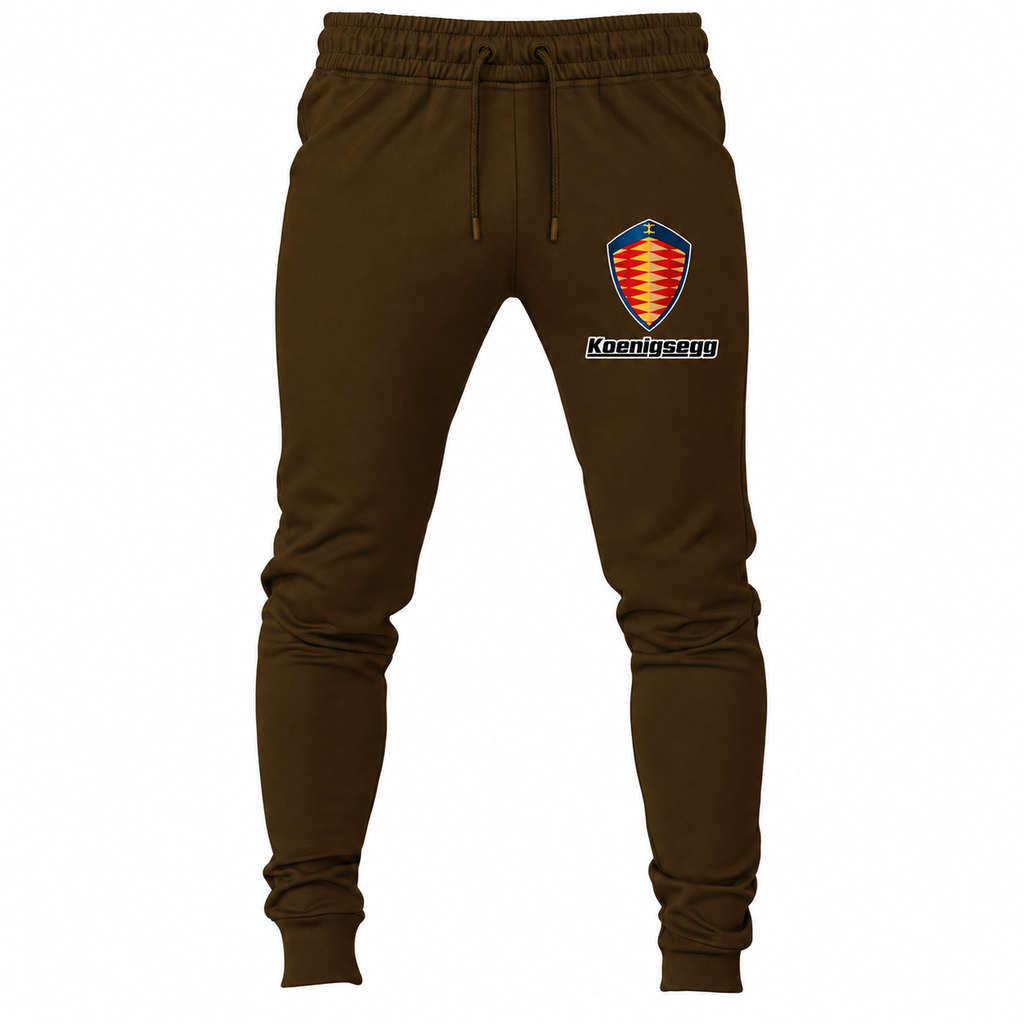 Koenigsegg joggers Brown front left thigh heat transfer