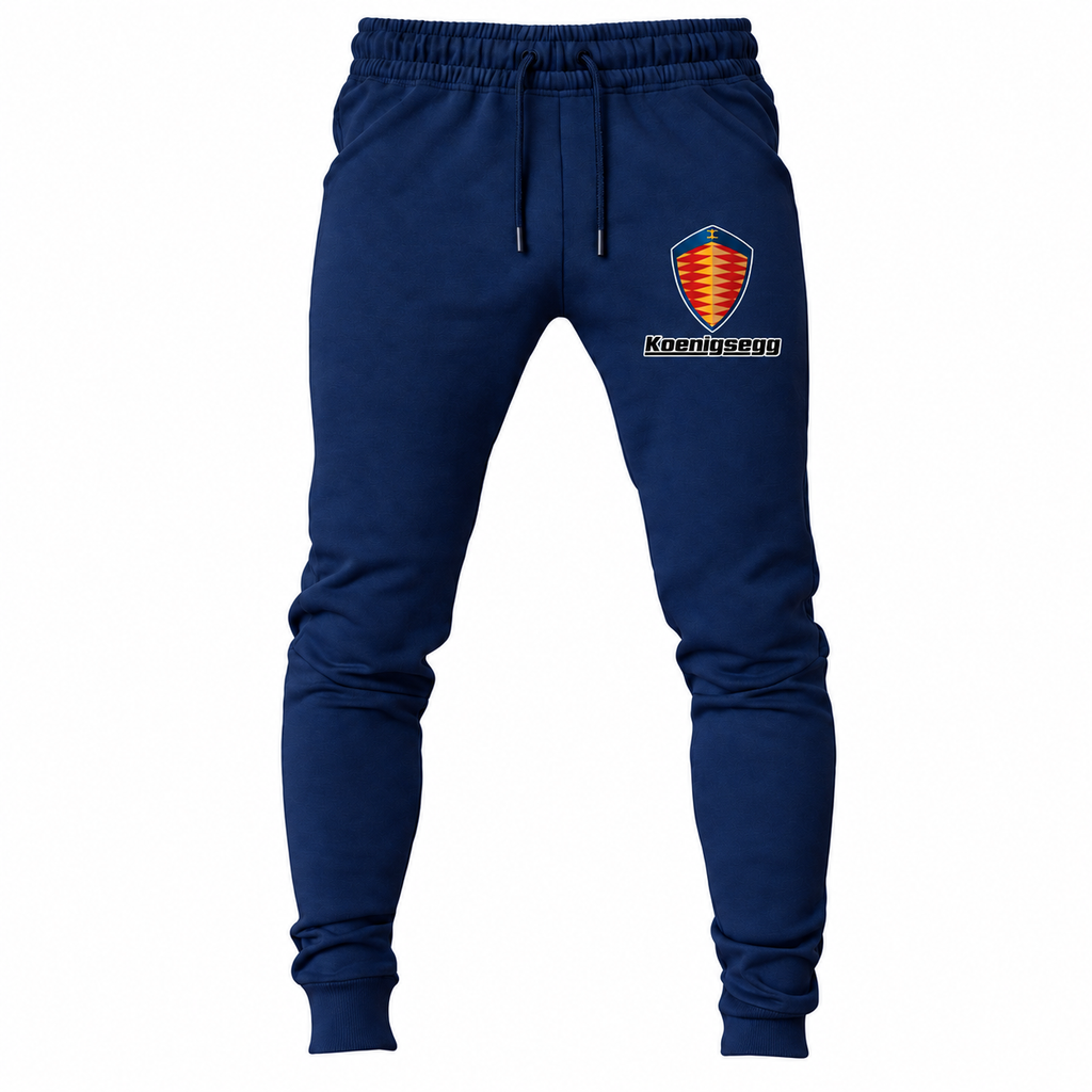 Koenigsegg joggers Navy front left thigh heat transfer