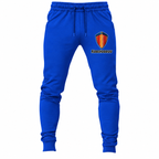 Koenigsegg joggers Royal Blue front left thigh heat transfer