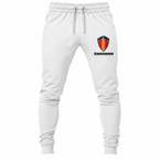 Koenigsegg joggers White front left thigh heat transfer