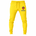 Koenigsegg joggers Yellow front left thigh heat transfer