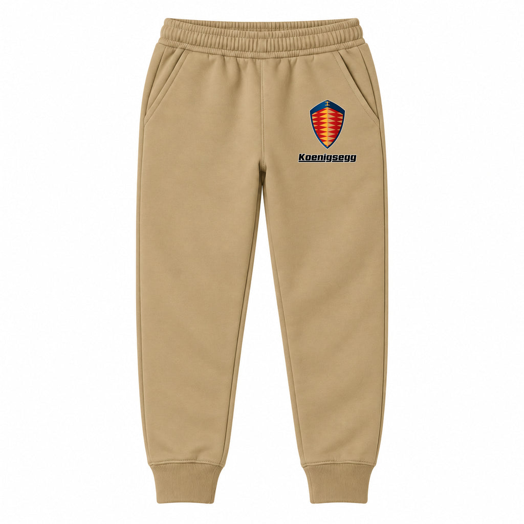 Koenigsegg youth jogger sweatpants in Khaki, Youth Large ages 10–12