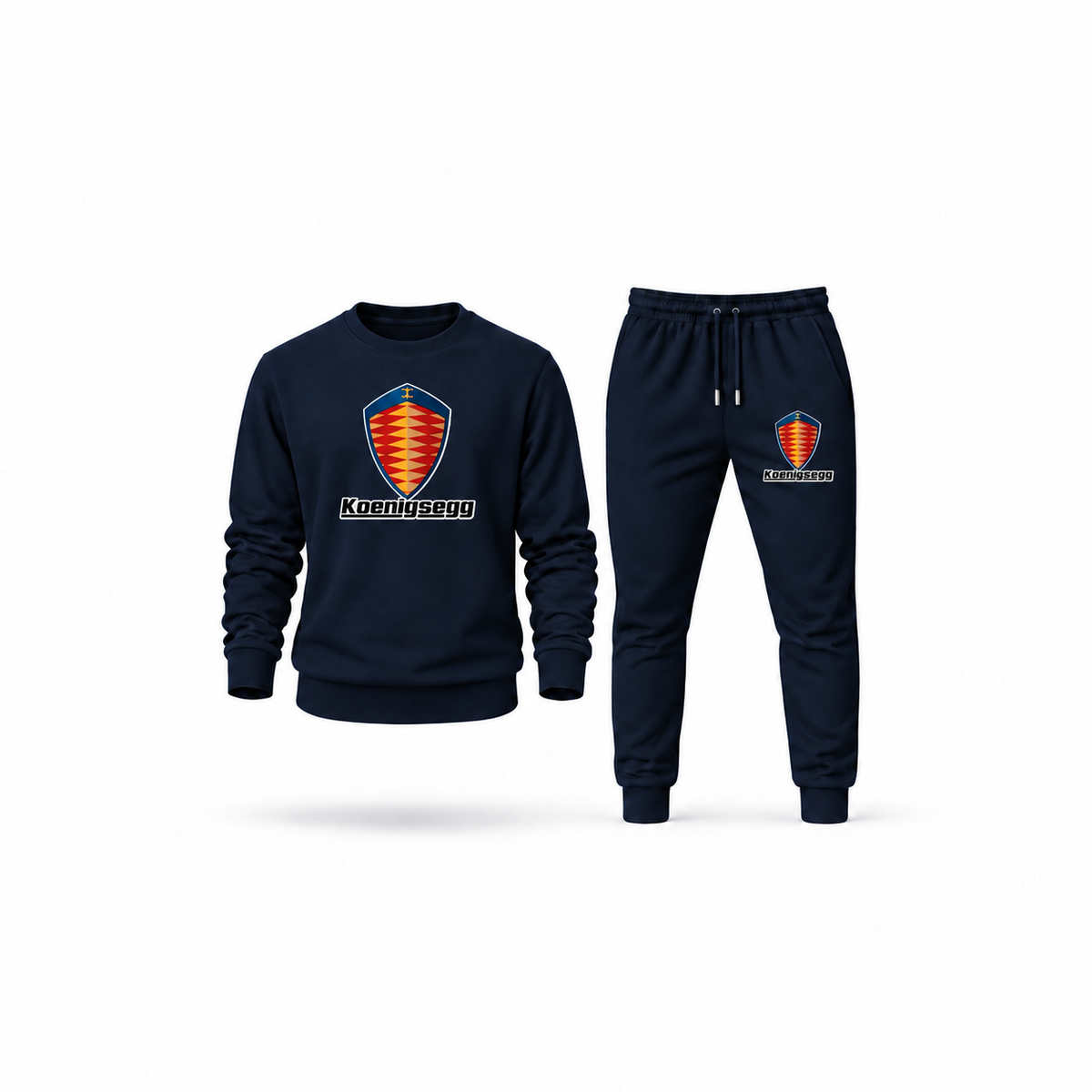 Men's Koenigsegg Sweatshirt Joggers Set | Color: Navy | Main