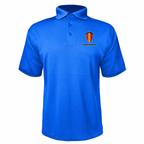 Koenigsegg polyester polo — Blue — source logo on left chest