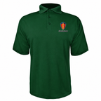 Koenigsegg polyester polo — Forest Green — source logo on left chest