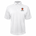 Koenigsegg polyester polo — White — source logo on left chest