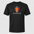 Koenigsegg polyester T-shirt — Black — original logo