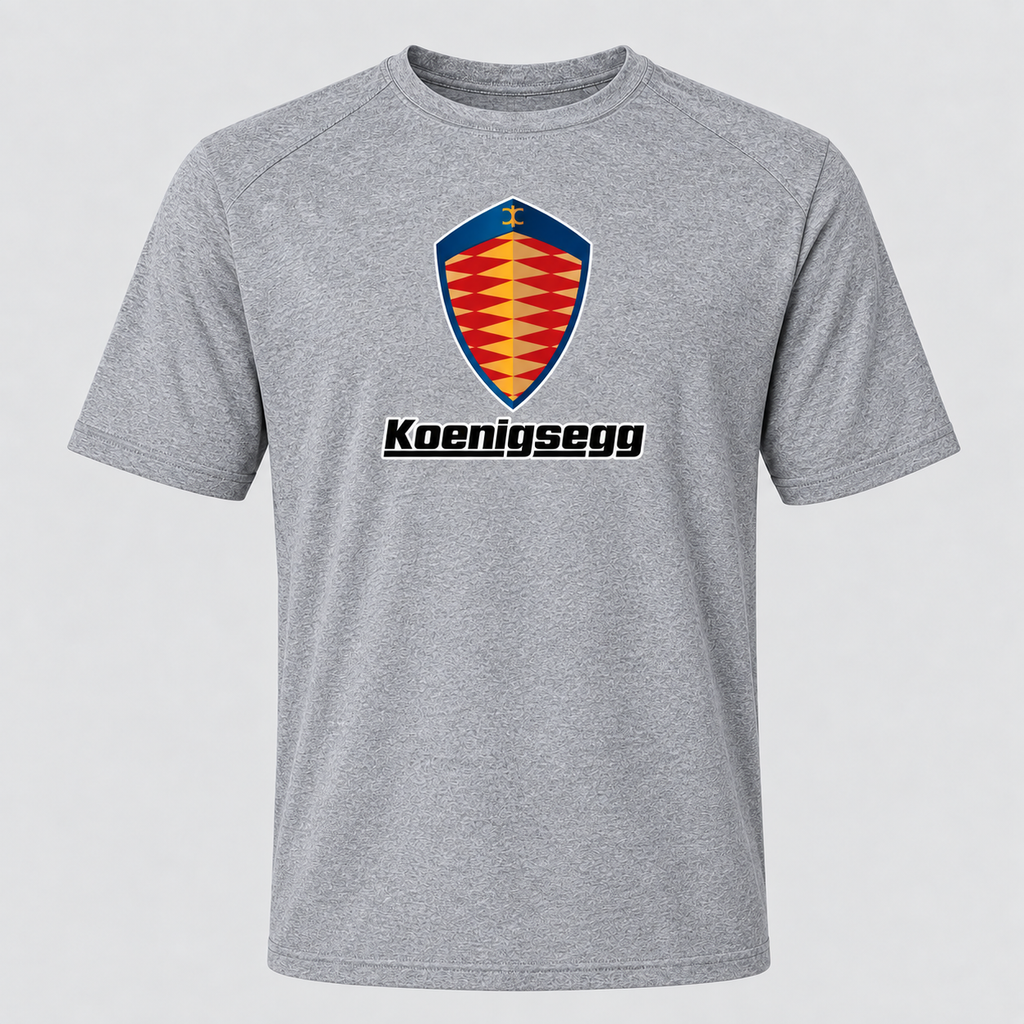 Koenigsegg polyester T-shirt — Grey — original logo