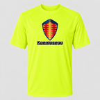 Koenigsegg polyester T-shirt — Safety Green — original logo