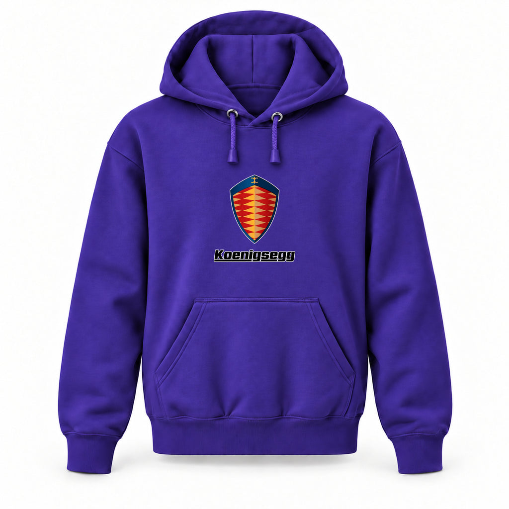 Koenigsegg - Youth Large Hoodie (Ages 10–12) | Color: Purple
