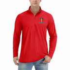 Koenigsegg quarter-zip Red front left-chest heat transfer