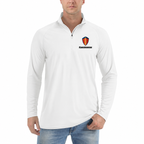 Koenigsegg quarter-zip White front left-chest heat transfer