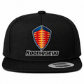 Koenigsegg snapback Black front centered heat transfer