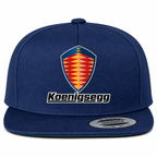 Koenigsegg snapback Navy front centered heat transfer
