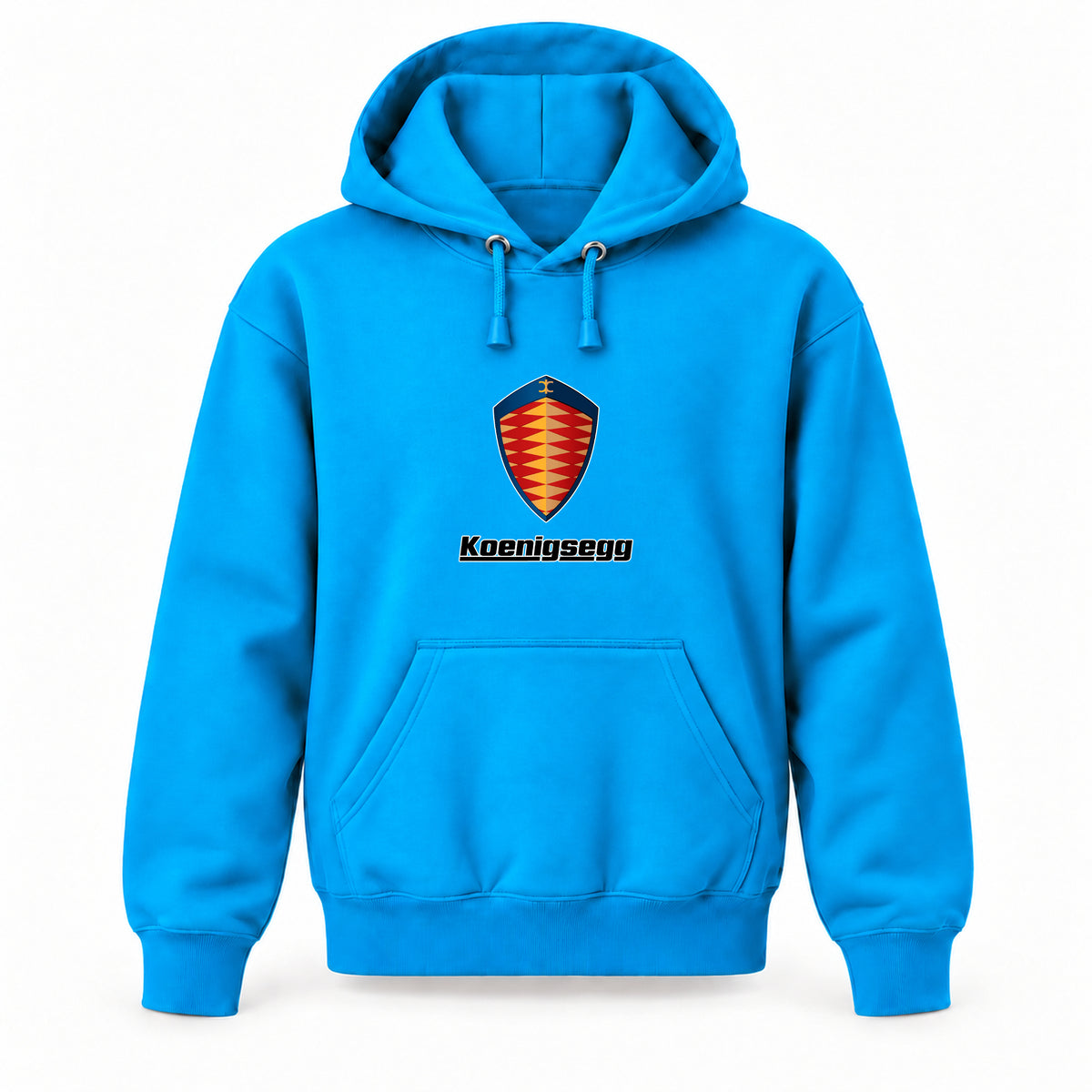 Koenigsegg - Youth Large Hoodie (Ages 10–12) | Color: Turquoise