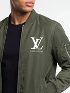 Men's Louis Vuitton Lightweight Bomber Jacket Windbreaker Softshell Varsity Jacket Coat