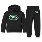 Land Rover youth hoodie jogger set, Black, Youth Large ages 10–12