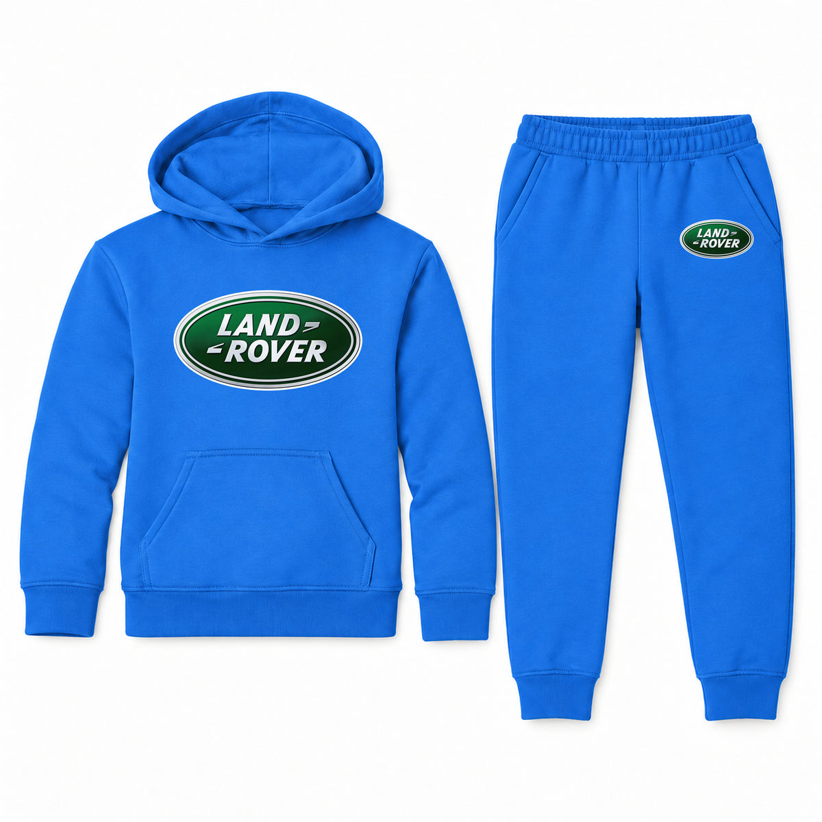 Land Rover youth hoodie jogger set, Blue, Youth Large ages 10–12