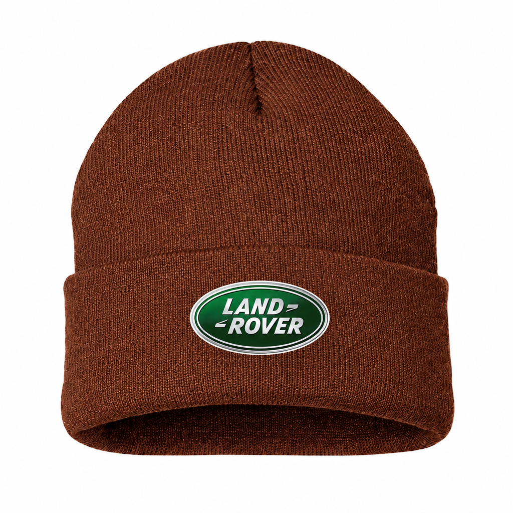 Land Rover Brown beanie front main