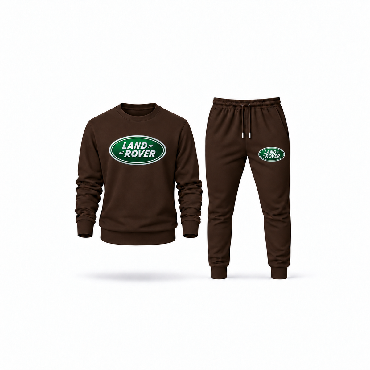 Men's Land Rover Sweatshirt Joggers Set | Color: Brown | Main