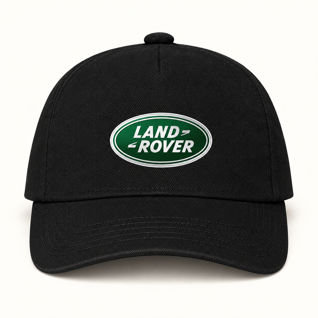 Land Rover Car Dad Baseball Cap Hat | Color: Black | Image 1