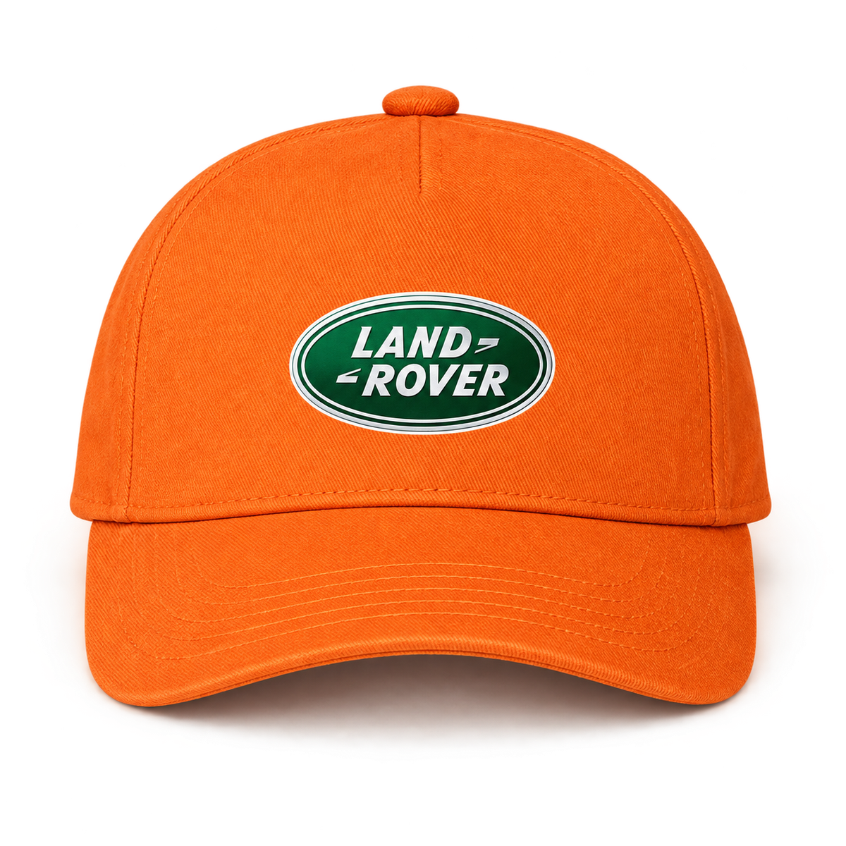 Land Rover Car Dad Baseball Cap Hat | Color: Orange | Image 1