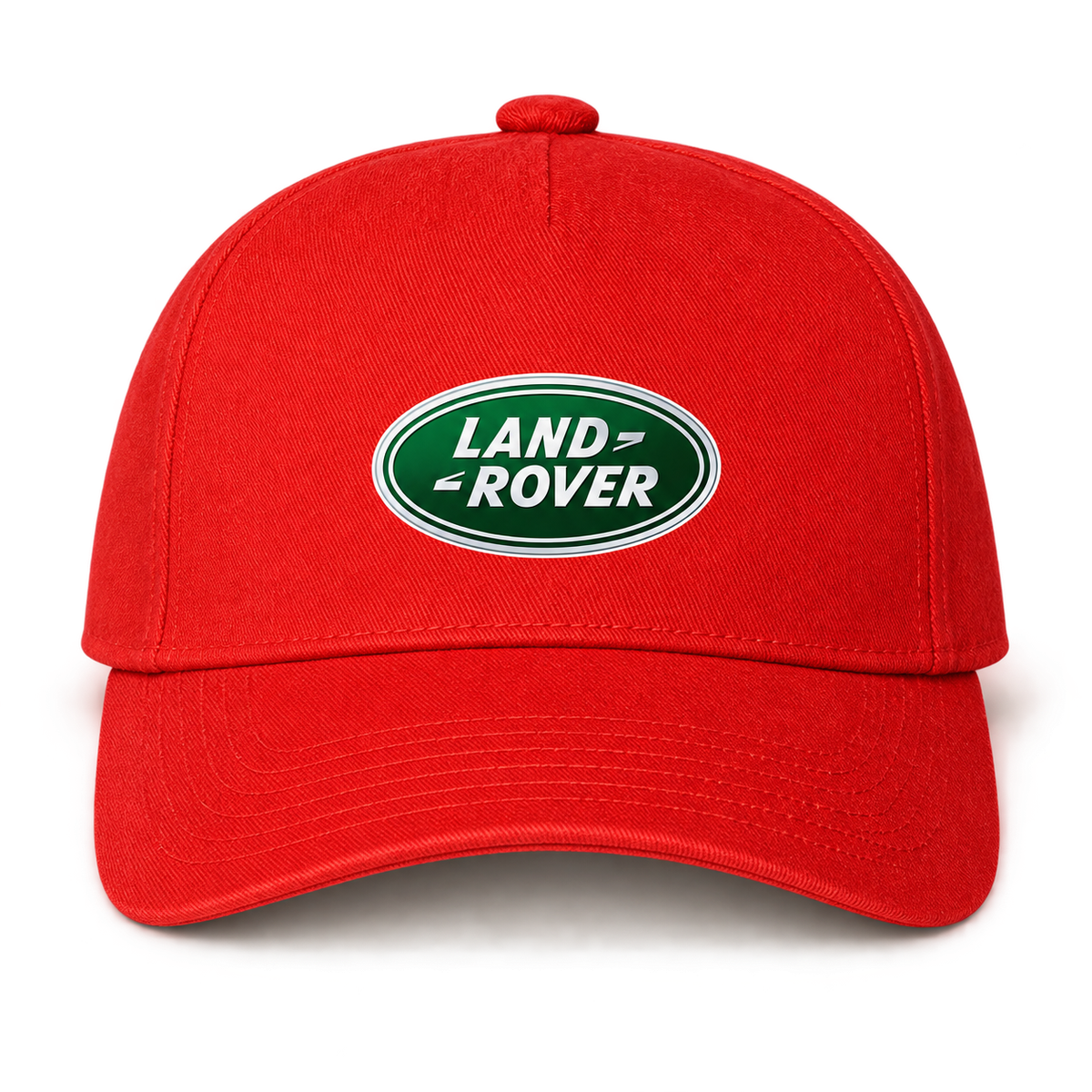 Land Rover Car Dad Baseball Cap Hat | Color: Red | Image 1